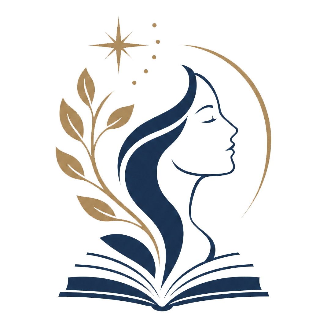 Lumina Text Publishing logo — a reader's profile above an open book, crowned by stars