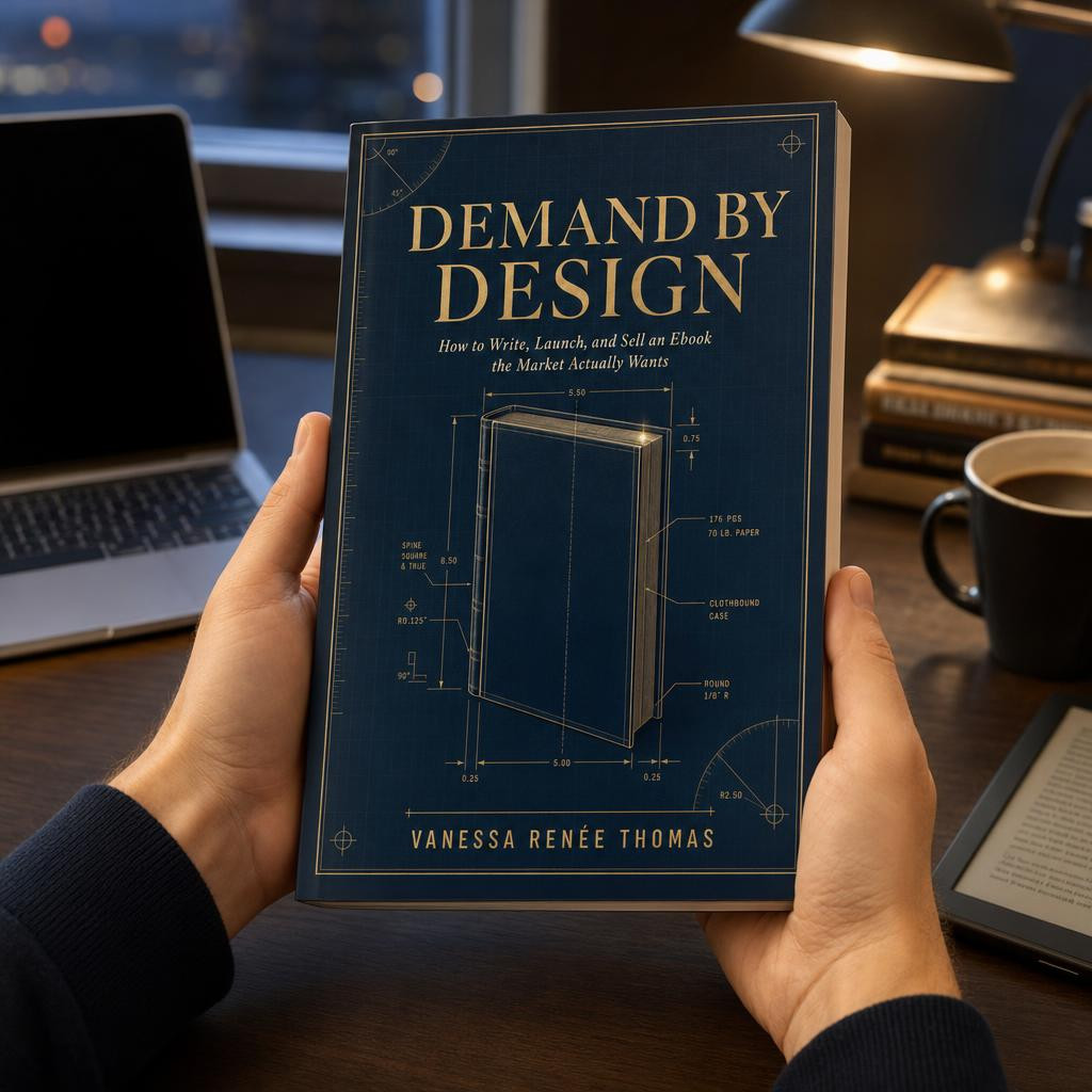 Hands holding Demand by Design