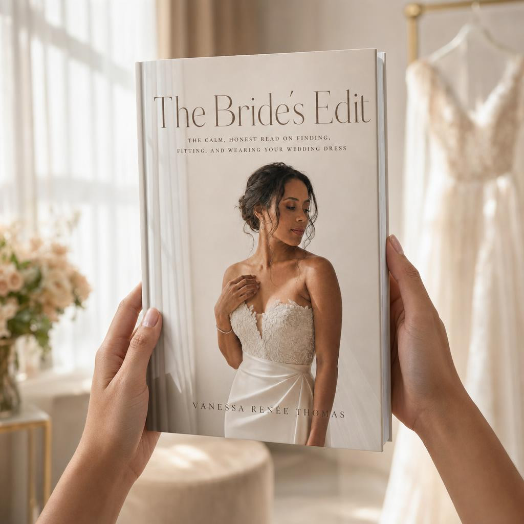Hands holding The Bride's Edit